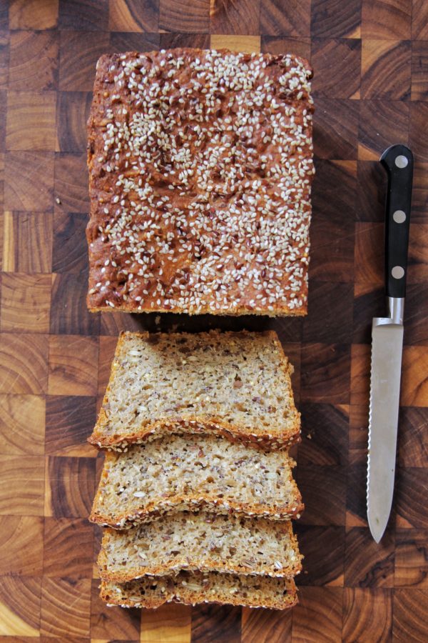 No Knead Seed Bread