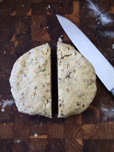 Pistachio Shortbread Cookies