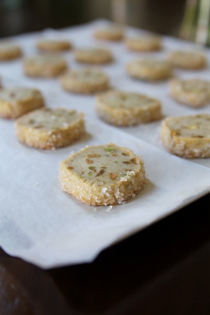 Pistachio Shortbread Cookies