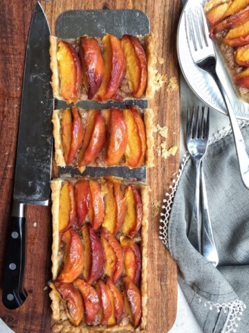 Nectarine Frangipane Tart