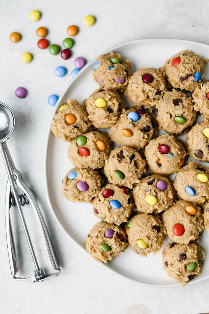 Rainbow M&M Brown Butter Cookies