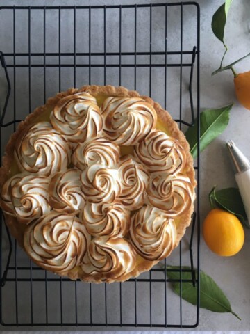 Meyer Lemon Tart with Shortbread Crust