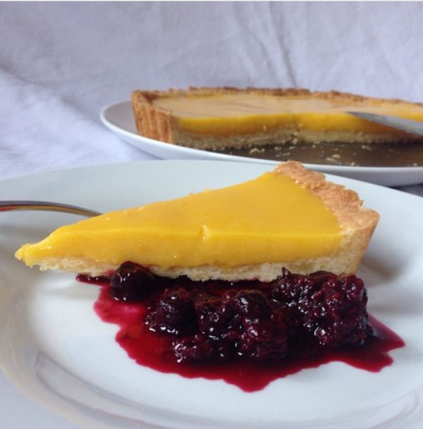 Meyer Lemon Tart with Shortbread Crust