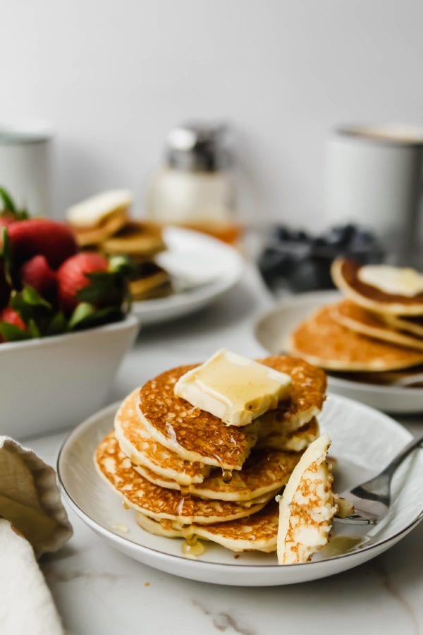 Almond Lemon Ricotta Pancakes Gluten Free