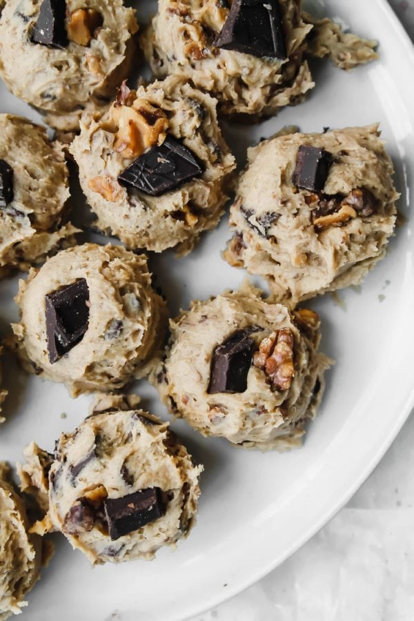 Mexican Hot Chocolate Chunk Cookies with Roasted Walnuts