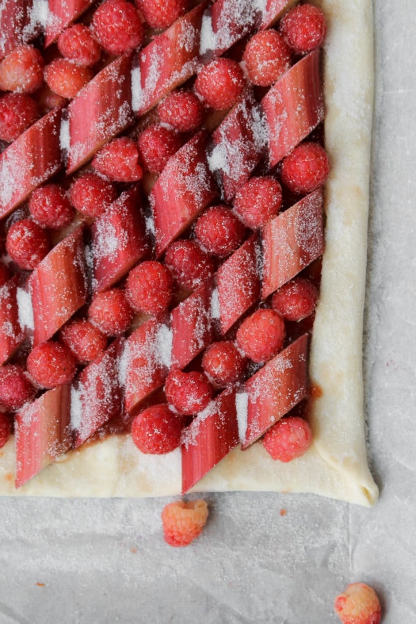 Raspberry Rhubarb Tart and At-home Wellness Retreat