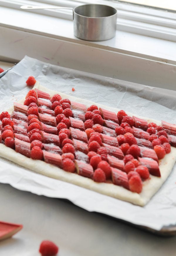 Raspberry Rhubarb Tart and At-home Wellness Retreat