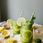 Limonana Slushie Frozen Lemonade with Fresh Mint