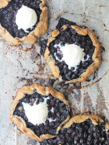 Mini Blueberry Lime Galettes