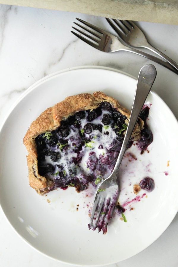 Mini Blueberry Lime Galettes