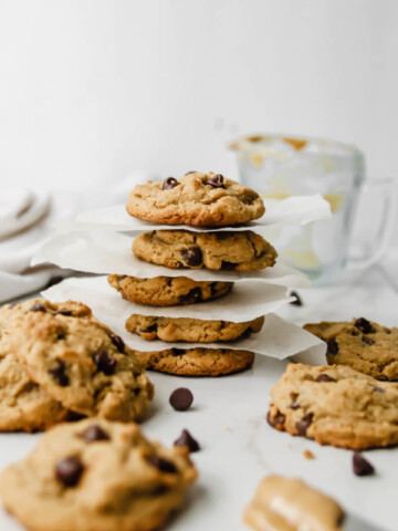 The Best Peanut Butter Chocolate Chip Cookies EVER - Gluten + Dairy Free