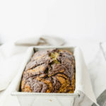 Chocolate Halvah Swirled Zucchini Bread