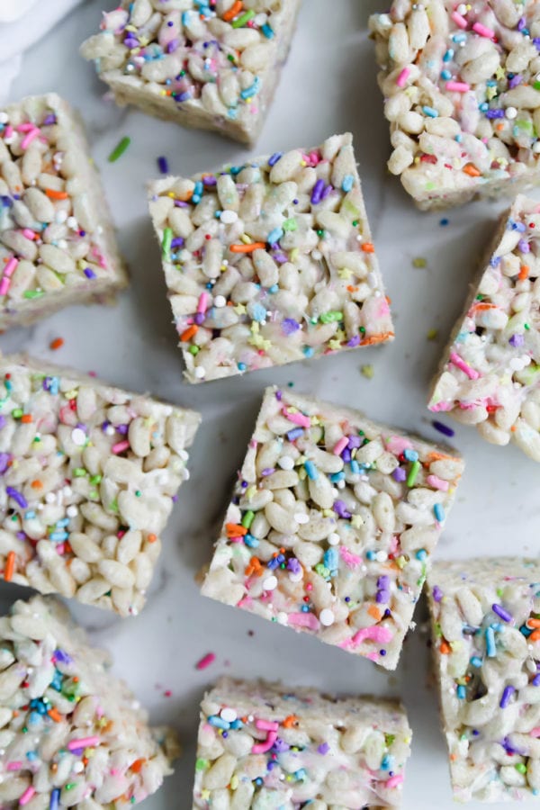 Funfetti Brown Rice Crispy Treats