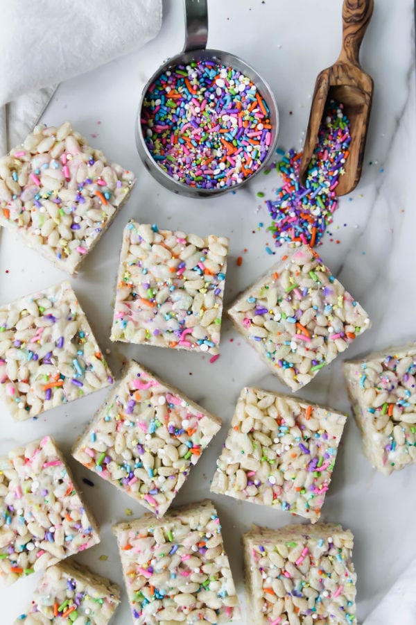 Funfetti Brown Rice Crispy Treats - Lion's Bread