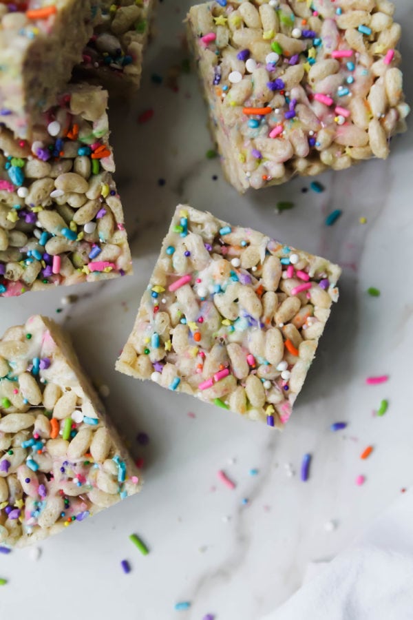 Funfetti Brown Rice Crispy Treats