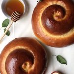 Cinnamon Raisin Round Challah