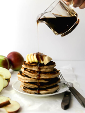 Apple Cinnamon Sour Cream Pancakes