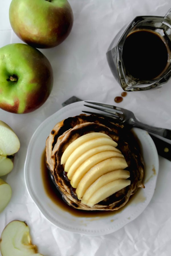 Apple Cinnamon Sour Cream Pancakes