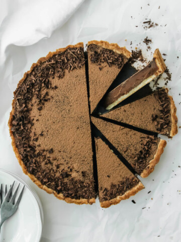 Bittersweet Chocolate Honey Tart