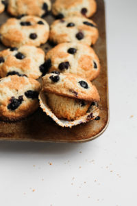 Big Bakery Style Blueberry Muffins