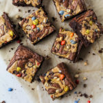 Peanut butter marbled brownies