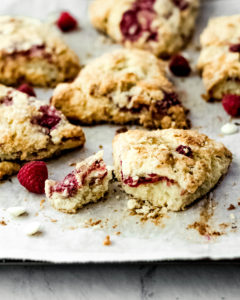 Raspberry White Chocolate Scones