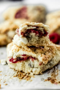 Raspberry White Chocolate Scones