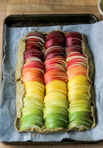 Rainbow Apple Galette