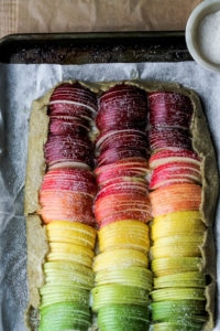 Rainbow Apple Galette