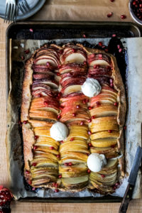 Rainbow Apple Galette