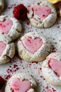 Pink Lemonade Thumbprint Cookies