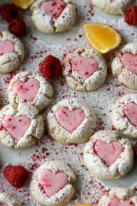 Pink Lemonade Thumbprint Cookies