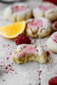 Pink Lemonade Thumbprint Cookies