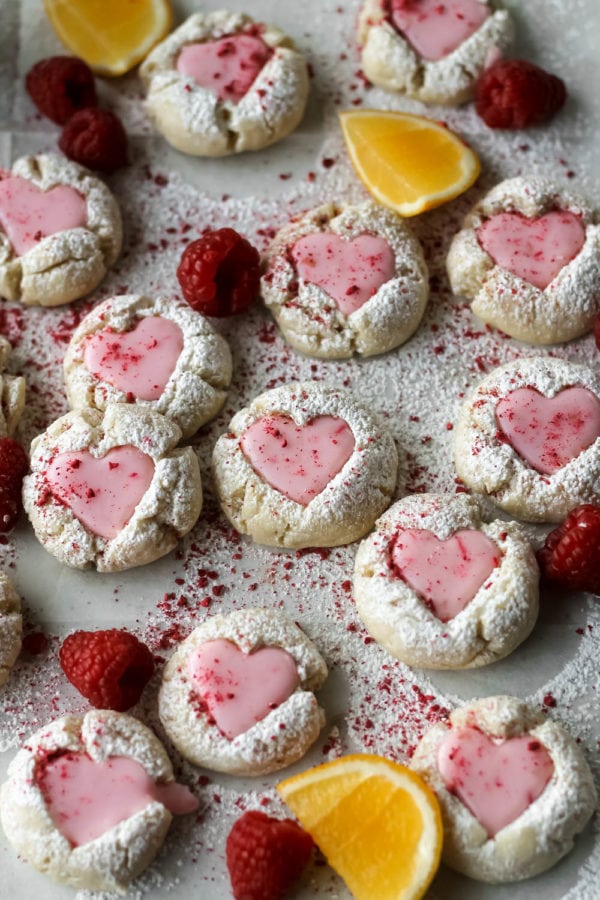 Pink Lemonade Thumbprint Cookies