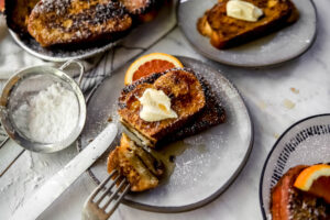 Pumpkin spice Challah French Toast