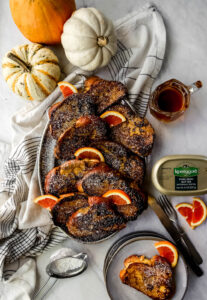 Pumpkin spice Challah French Toast