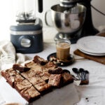 Fudgy Cocoa Brownies with Homemade Hazelnut Butter
