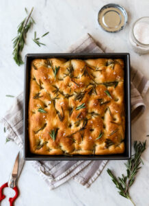 cheesy garlic focaccia with rosemary