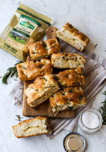 cheesy garlic focaccia with rosemary