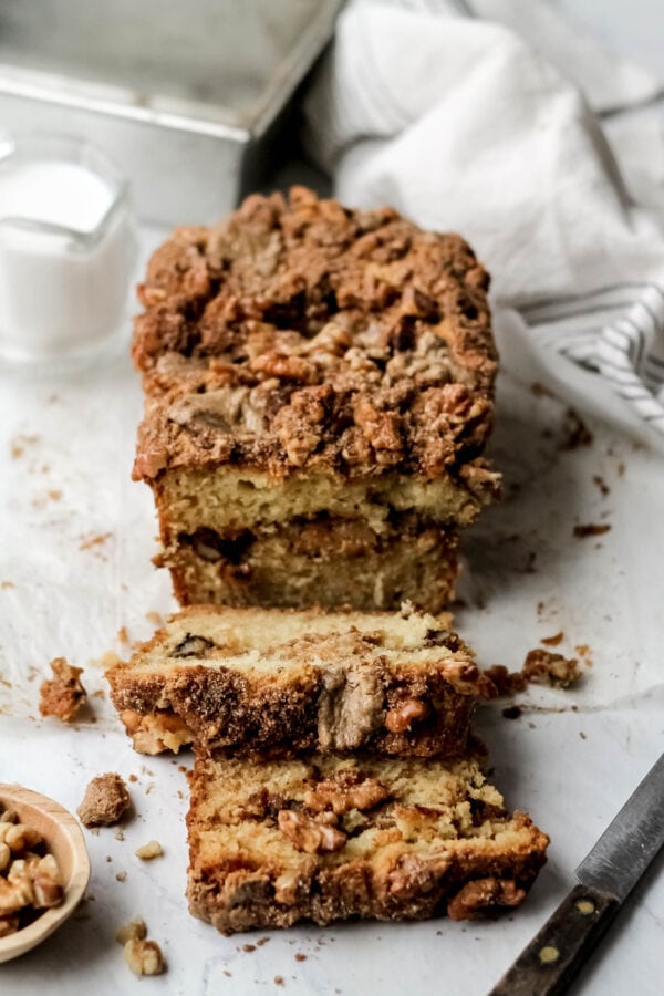 Sour Cream Coffee Cake with Halva and Walnuts - Lion's Bread