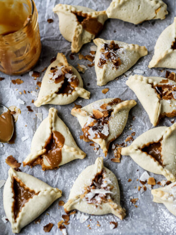 dulce de leche hamantaschen