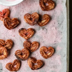 Raspberry Heart Palmiers