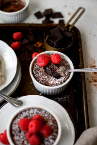 Flourless Molten Chocolate Cakes