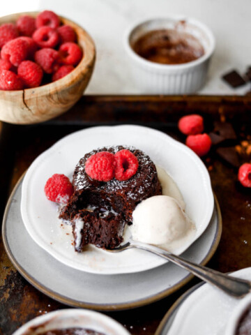 Flourless Molten Chocolate Cakes