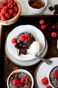 Flourless Molten Chocolate Cakes