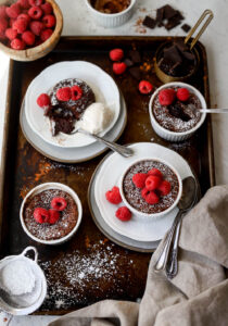 Flourless Molten Chocolate Cakes