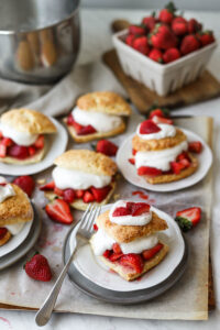 Fresh Strawberry Shortcakes with Yogurt Cream