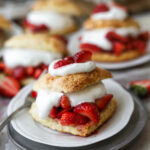 Fresh Strawberry Shortcakes with Yogurt Cream