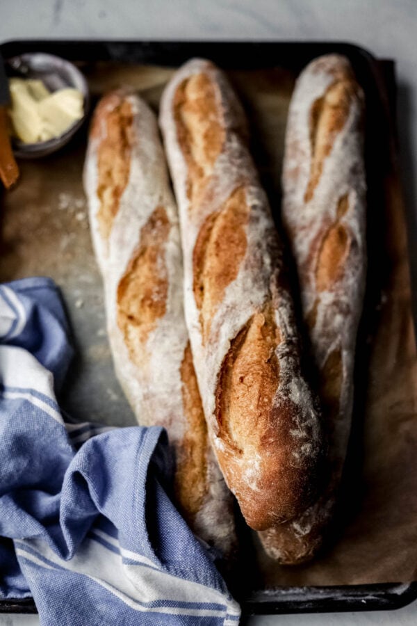 Rustic French Baguettes - Lion's Bread