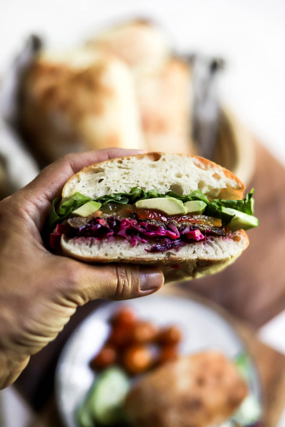 Easy Sourdough Ciabatta Rolls